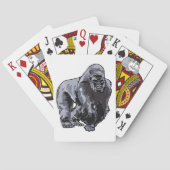 Silverback Gorilla Pokerkaarten (Achterkant)