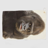Silverback gorilla-portret golfhanddoek (Horizontaal)