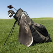 Silverback gorilla-portret golfhanddoek (Groen)