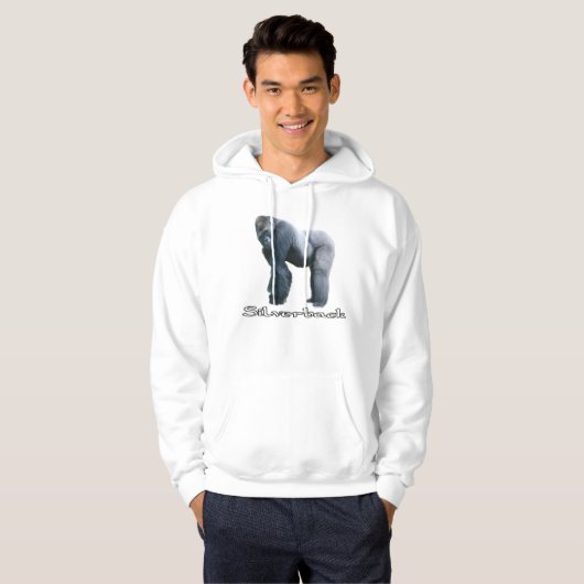 Silverback Gorilla Pullover Hoodie (Voorkant volledig)