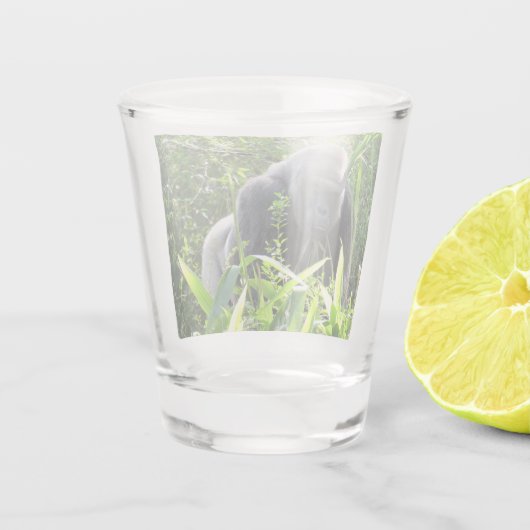 Silverback Gorilla Shot glass Shot Glas (Achterkant)