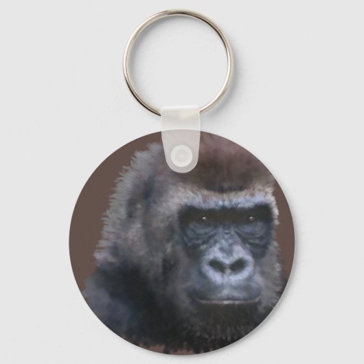 Silverback Gorilla Sleutelhanger (Voorkant)