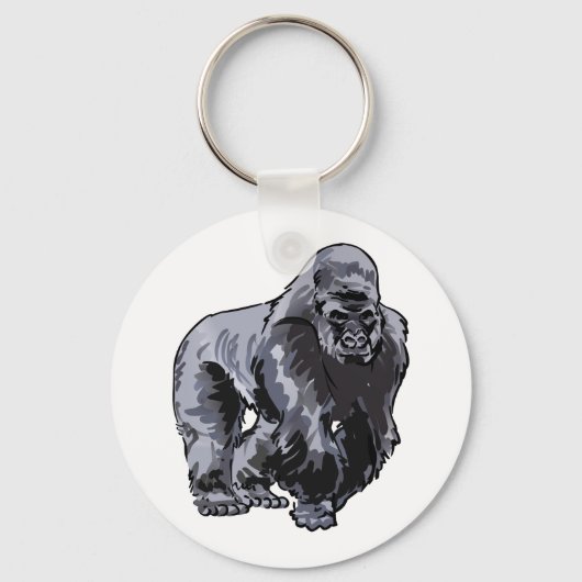 Silverback Gorilla Sleutelhanger (Voorkant)