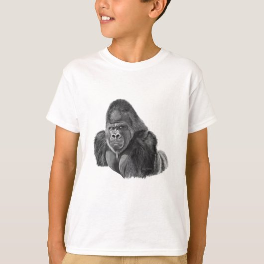 Silverback Gorilla T-shirt ゴリラのTシャツ (Voorkant)