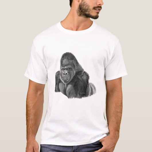 Silverback Gorilla T-shirt ゴリラのTシャツ (Voorkant)