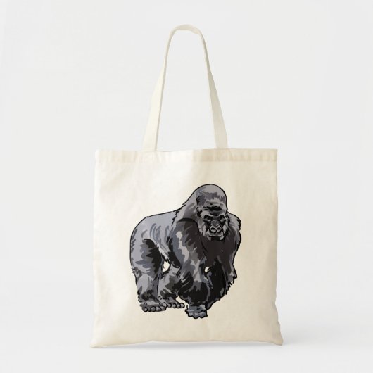 Silverback Gorilla Tote Bag (Voorkant)