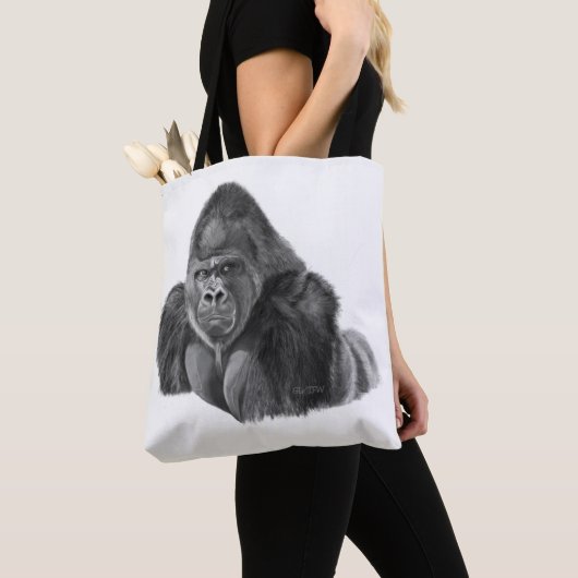 Silverback gorilla tote bag ゴリラのトートバッグ (Dichtbij)