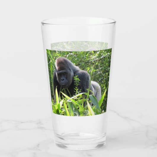 Silverback Gorilla Tumbler / Shaker Glas (Achterkant)