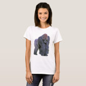 Silverback Gorilla, White Back (g2p2) T-shirt (Voorkant volledig)