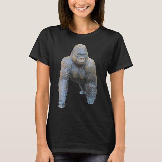 Silverback Gorilla Zilveren Rug Primaat Ape 7 T-shirt (Voorkant)