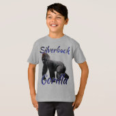 Silverback Gorilla Zoo Animal Kinder Boys T-shirt (Voorkant volledig)