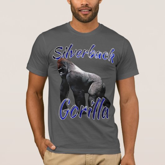 Silverback Gorilla Zoo Animal Primate T-Shirt (Voorkant)