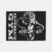 Silverback Gym Gorilla Gewichtheffen Workout Fitne Fleece Deken (Voorkant (Horizontaal))