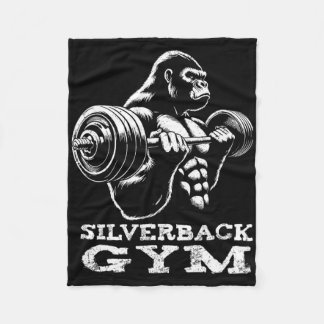 Silverback Gym Gorilla Gewichtheffen Workout Fitne Fleece Deken