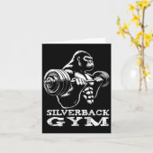 Silverback Gym Gorilla Gewichtheffen Workout Fitne Kaart (Gele Bloem)