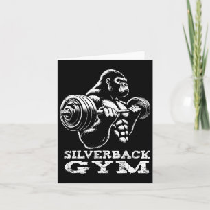 Silverback Gym Gorilla Gewichtheffen Workout Fitne Kaart