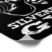 Silverback Gym Gorilla Gewichtheffen Workout Fitne Poster (Hoek)
