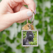Silverback Lowland Gorilla, Gorilla gorilla, Sleutelhanger (Hand)