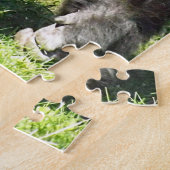 Silverback Male Lowland Gorilla die zich opstelt Legpuzzel (Zijkant)