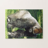 Silverback Male Lowland Gorilla die zich opstelt Legpuzzel (Horizontaal)