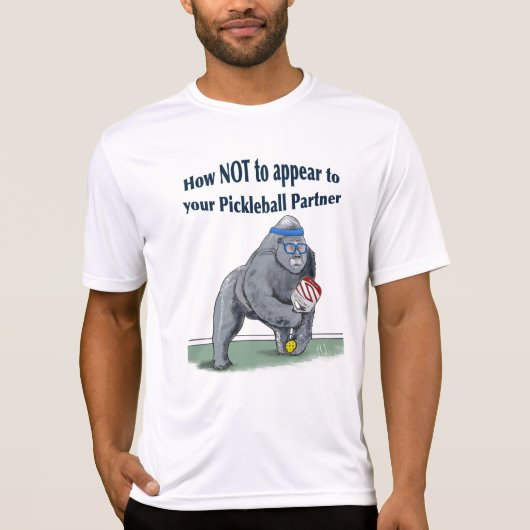 Silverback Pickleball T-shirt (Voorkant)