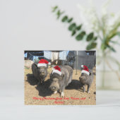 Silverbells Kerst Kaart! Feestdagenkaart (Staand voorkant)