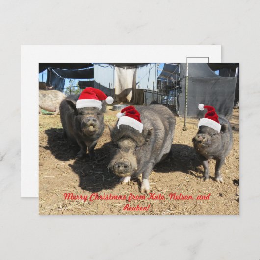 Silverbells Kerst Kaart! Feestdagenkaart (Voorkant / Achterkant)