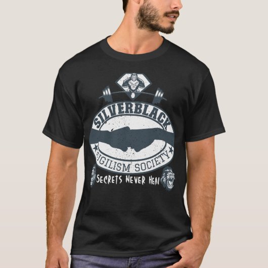 SilverBlack Pugilism Society Silverback Gorilla T-shirt (Voorkant)