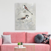 Silvered Aviary | A Paar Canvas Afdruk (Insitu (Woonkamer))