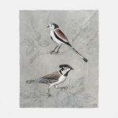 Silvered Aviary | A Paar Fleece Deken (Voorkant)