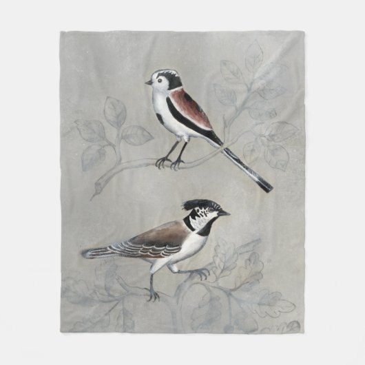 Silvered Aviary | A Paar Fleece Deken (Voorkant)