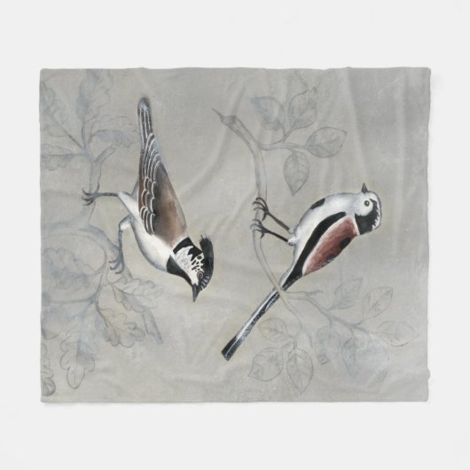 Silvered Aviary | A Paar Fleece Deken (Voorkant (Horizontaal))