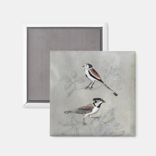 Silvered Aviary | A Paar Magneet (Voorkant / Achterkant)