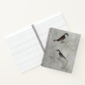 Silvered Aviary | Een paar vogels Notitieboek (Binnen)