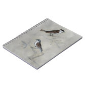 Silvered Aviary | Een paar vogels Notitieboek (Linkerzijde)