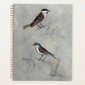 Silvered Aviary | Een paar vogels Planner (Voorkant)