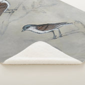 Silvered Aviary | Een paar vogels Sherpa Deken (3/4)