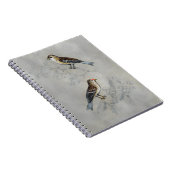 Silvered Aviary | Twee vogels Notitieboek (Rechterzijde)