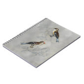 Silvered Aviary | Twee vogels Notitieboek (Linkerzijde)