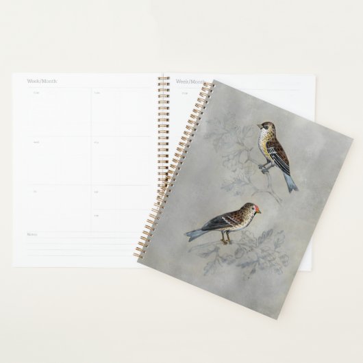 Silvered Aviary | Twee vogels Planner (Display)