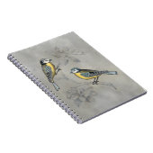 Silvered Aviary | Vogelpaar Notitieboek (Rechterzijde)