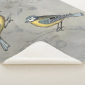 Silvered Aviary | Vogelpaar Sherpa Deken (3/4)