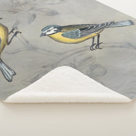 Silvered Aviary | Vogelpaar Sherpa Deken (3/4)