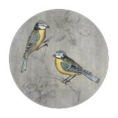 Silvered Aviary | Vogelpaar Snijplank (Voorkant)