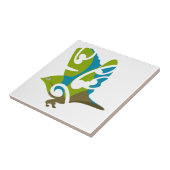 Silvereye bird tegeltje (Zijkant)