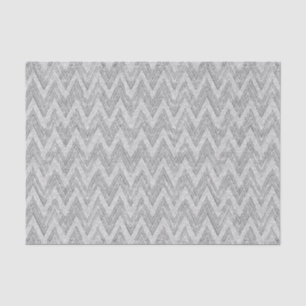 SilverFaux Glitter Zigzag Chevron Pattern Tissuepapier