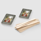 Silverglitter foto afstuderen naam klasse tekst to handwaaier (Niet-gemonteerd)