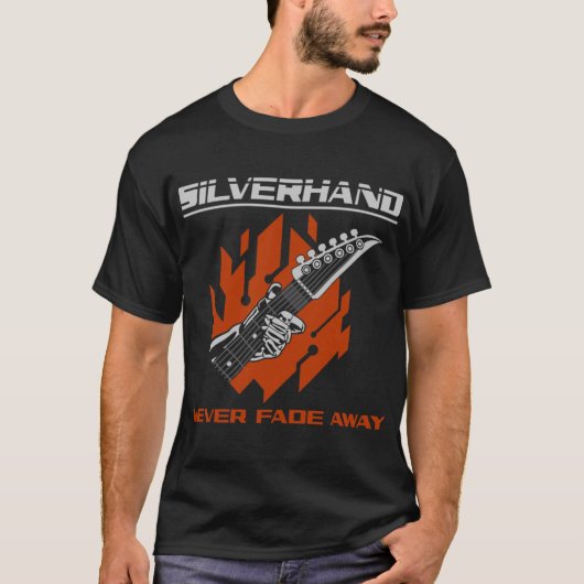 Silverhand Nooit Vervagen vriend retro T-shirt (Voorkant)