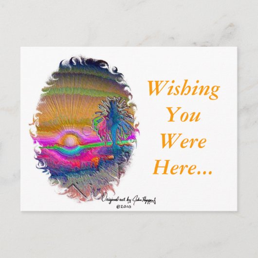 SilverLake Sunset 1 oval Briefkaart (Voorkant)