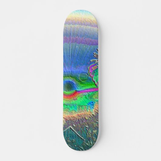 SilverLake Sunset Negatief Persoonlijk Skateboard (Voorkant)